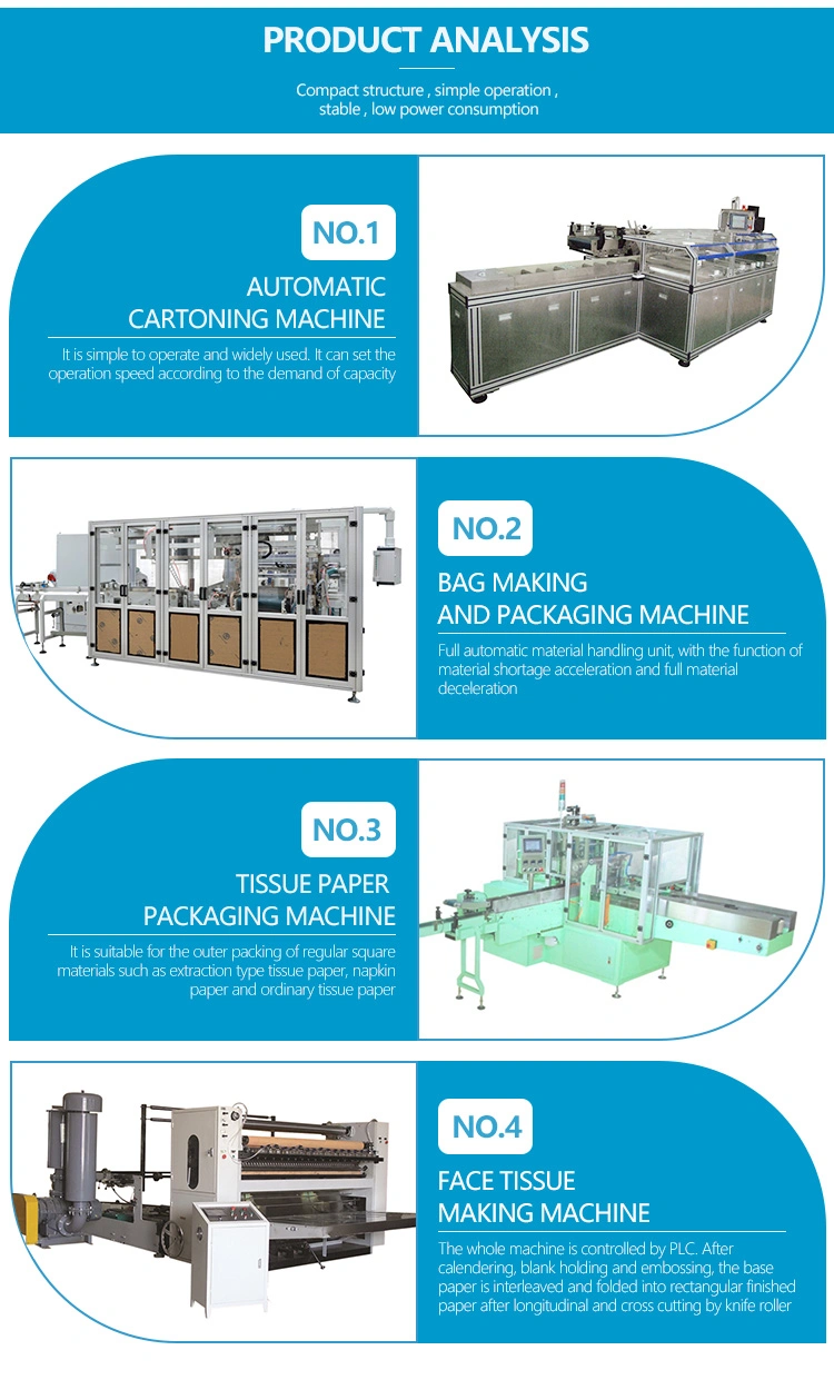 5 Line V Fold Facial Tissue Machine Tissue Paper Making Machine Production Line