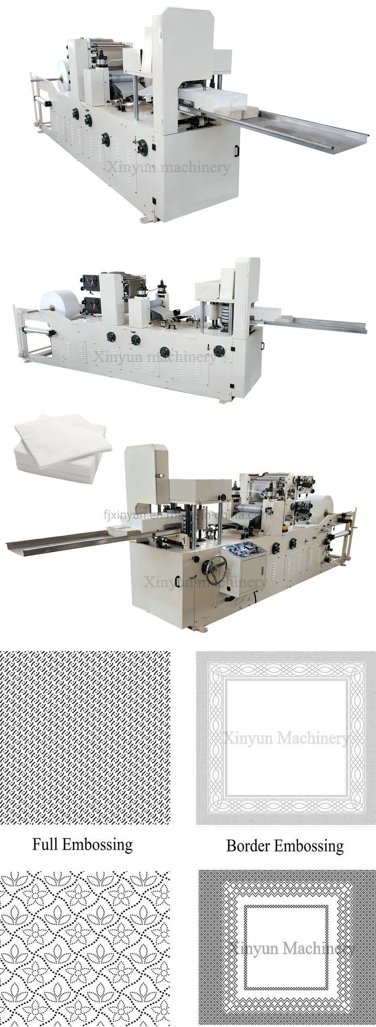 High Speed Embossing Tissue Napkin Tissue Converting Machine