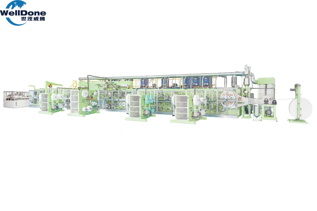 Customized CE China Machine Full Servo Baby Diaper Machine for Manufacturing Baby Products